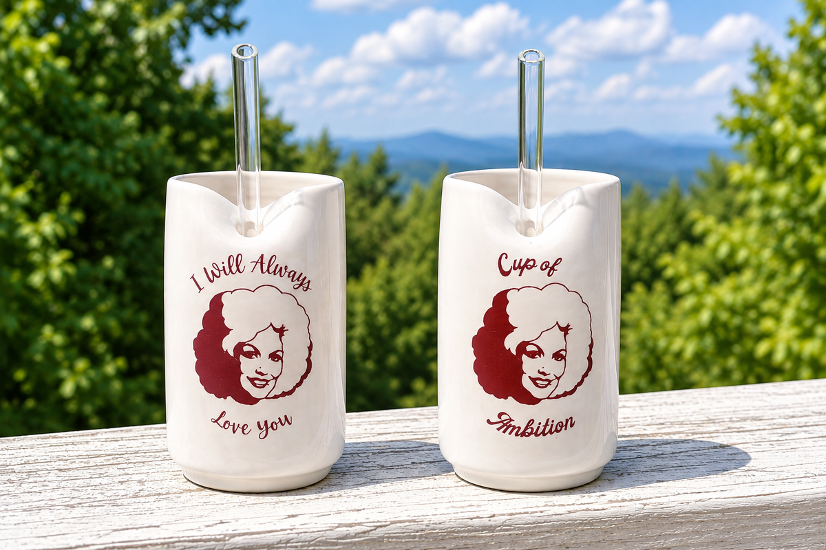 Dolly Parton Straw Cups