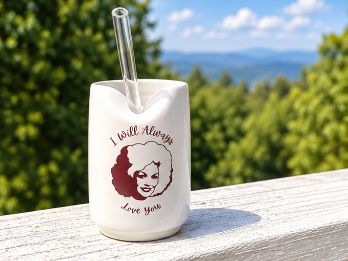 Dolly Parton Straw Cups