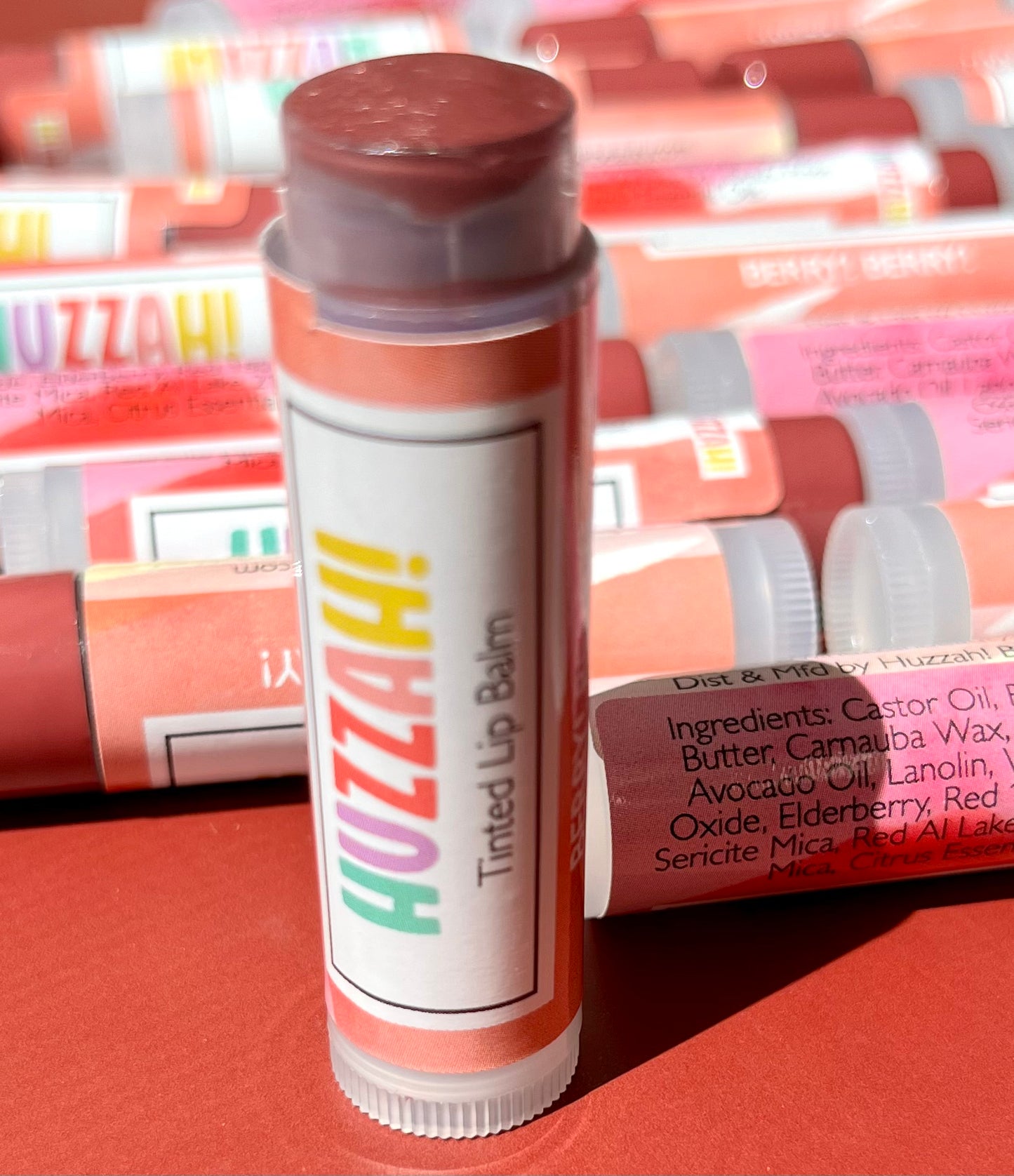 HUZZAH!-Natural Lip Balms (Made by the maker of Tiny Hands Pottery)